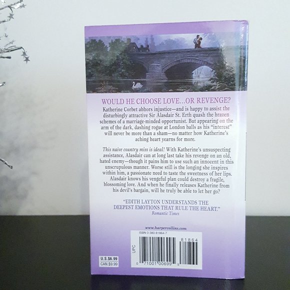 Devil's Bargain SIGNED novel by Edith Layton [historical romance] - Picture 4 of 7